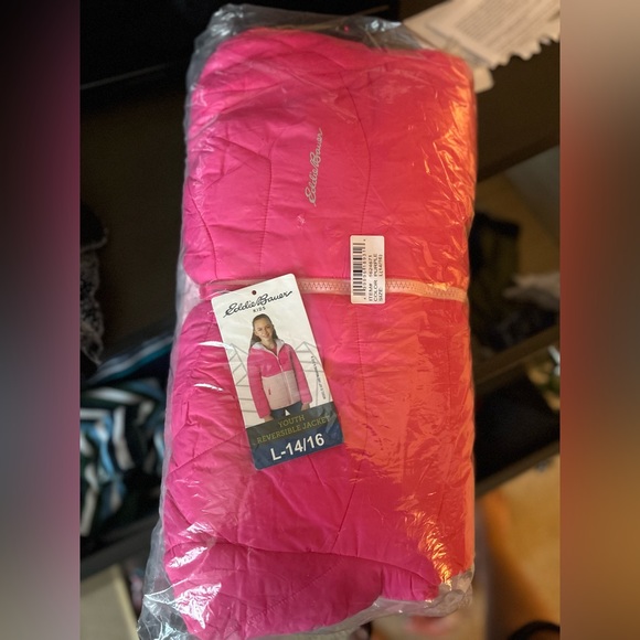 Pink Puffer Jacket Girls - Picture 2 of 2